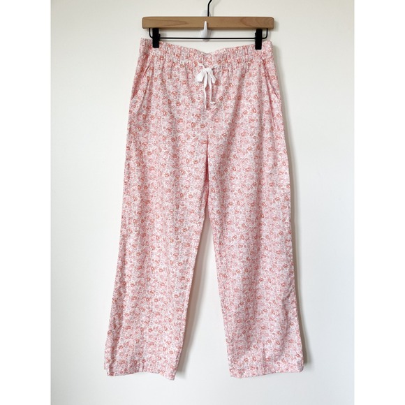 Love By Gap Other - Love by Gap Cotton Poplin Floral Pajama Pants Womens Small Pink